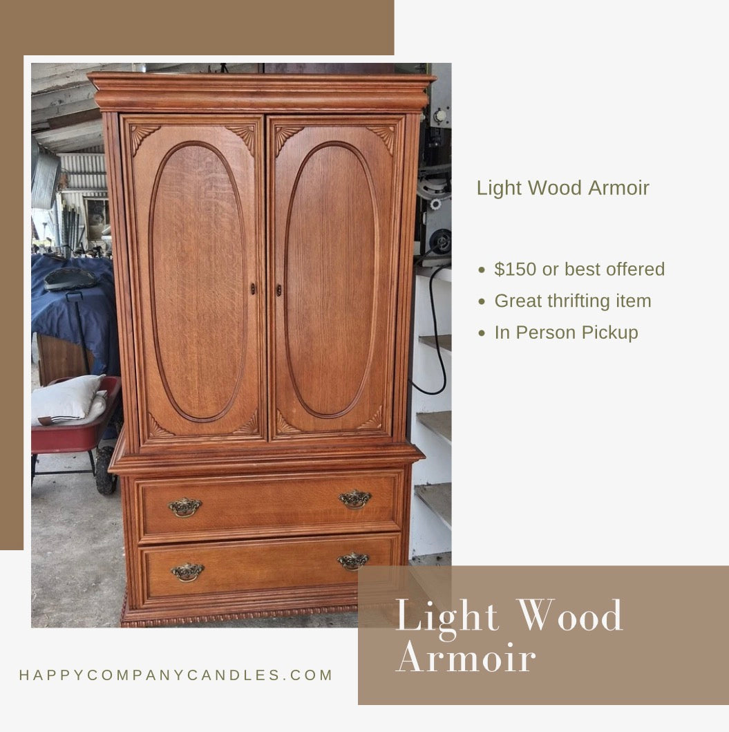 Light Wood Armoir
