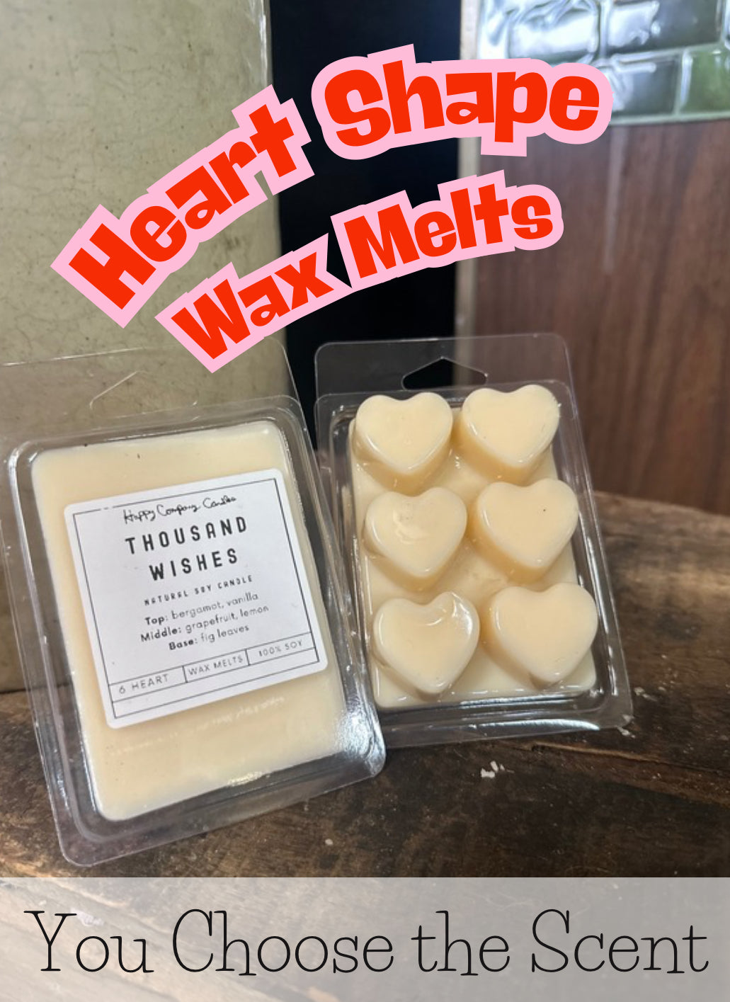 Heart Shaped Wax Melts