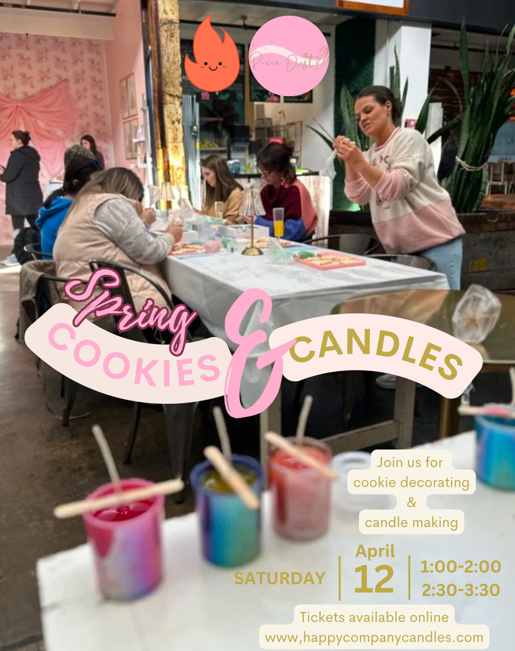 🌷Spring Time Cookies & Candles