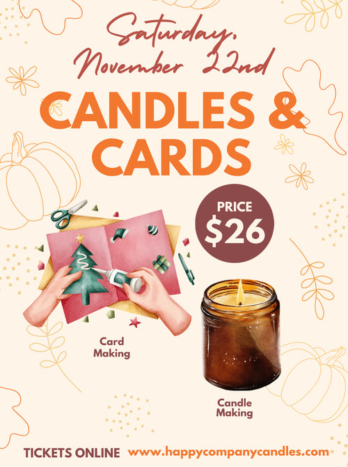 Candle & Ornament Making (*please remember quantity selected means the number of people participating*)