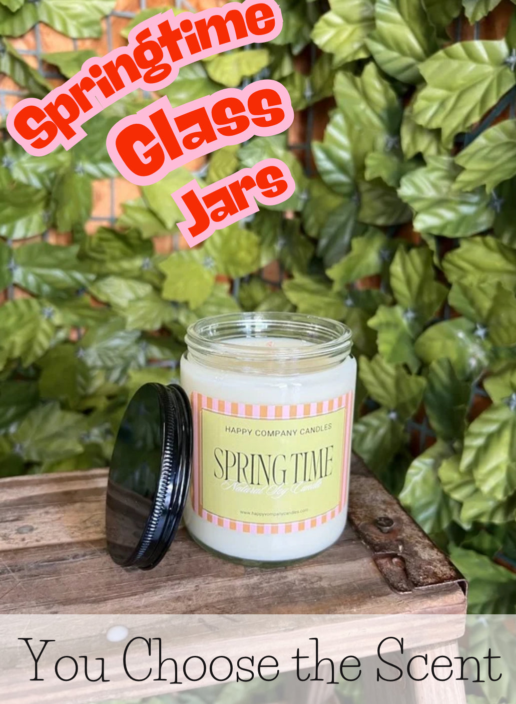 Springtime Glass Jars