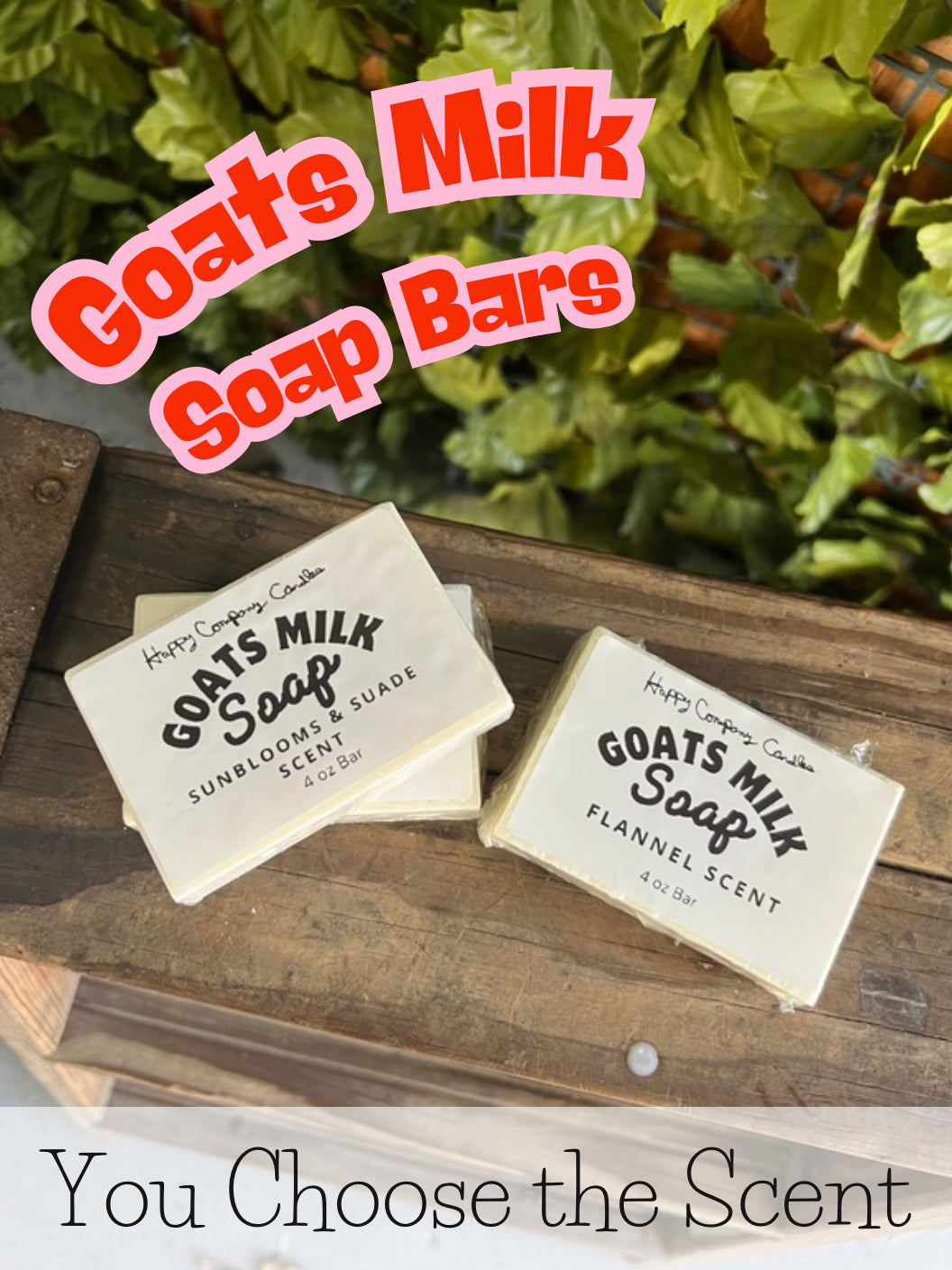 Goat Milk Soap Bars—Fall Scents (Choose details below)