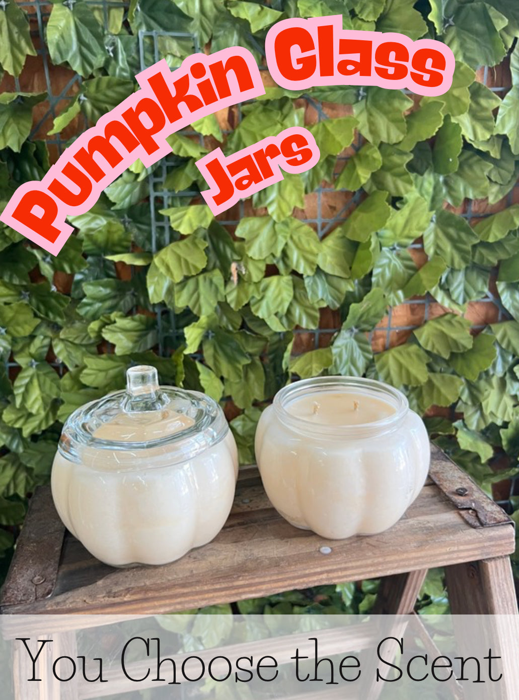 Pumpkin Glass Jar Fall Scents (Choose details below)