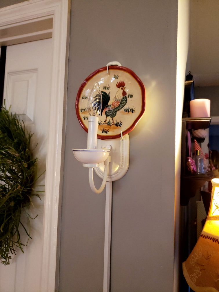 Antique Hunter Brand Light Fixture (plate not included)