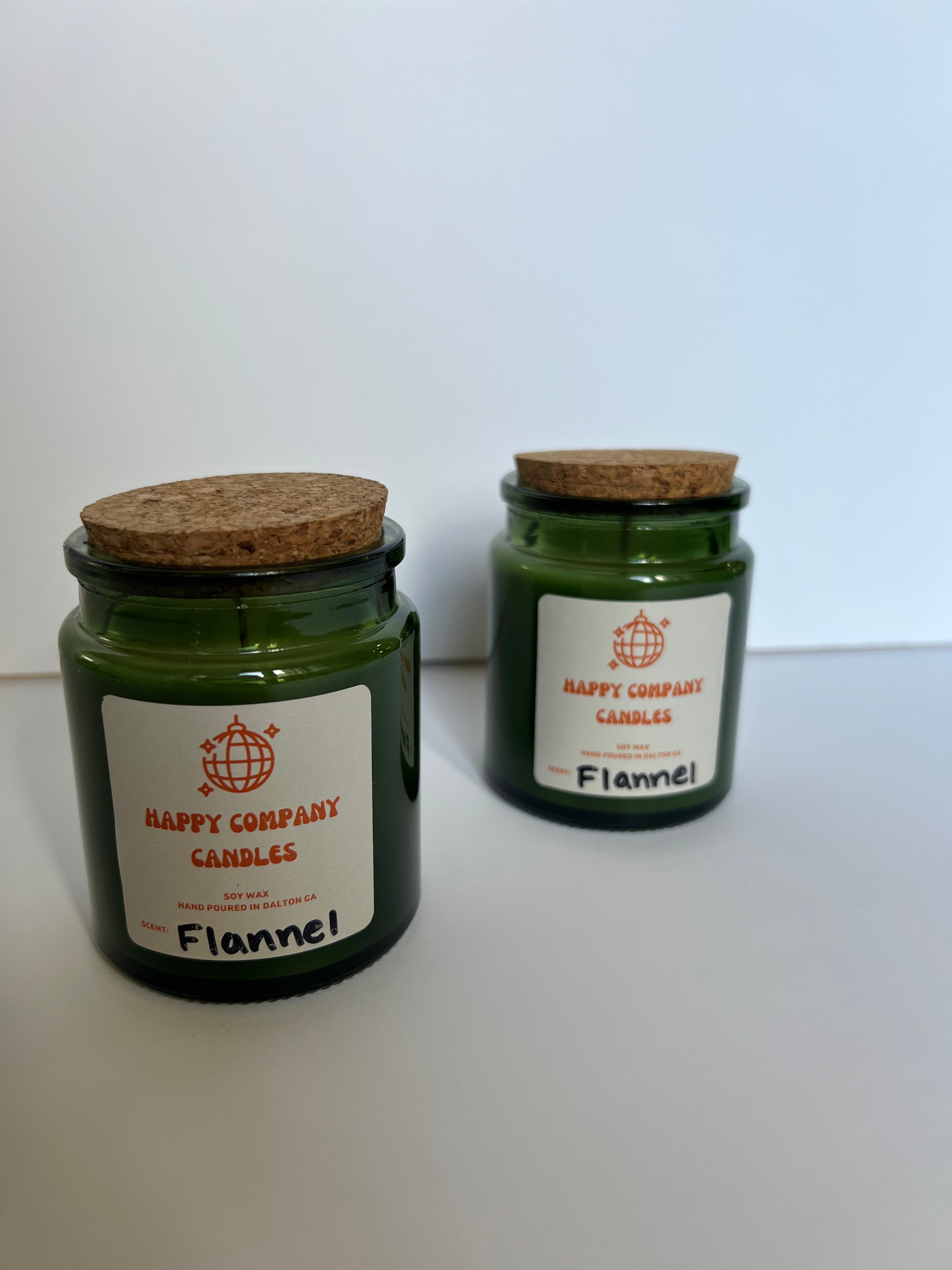 Green Jar with Cork Lid (8 oz)