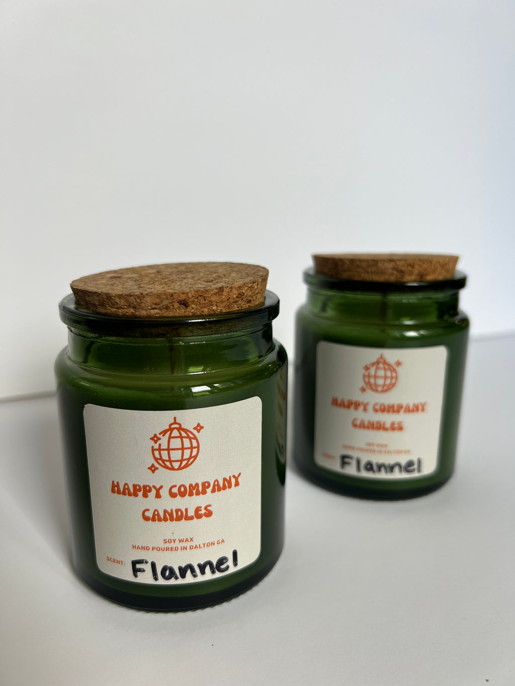 Green Jar with Cork Lid (8 oz)