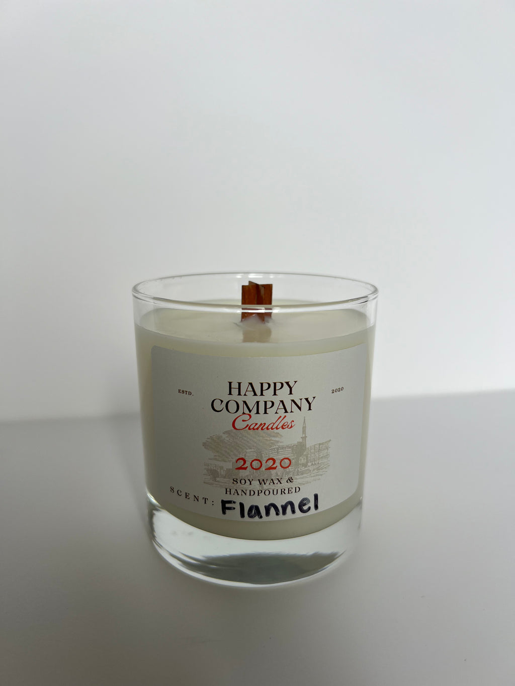 Whisky Glass Woodwick Candle  (11 oz)