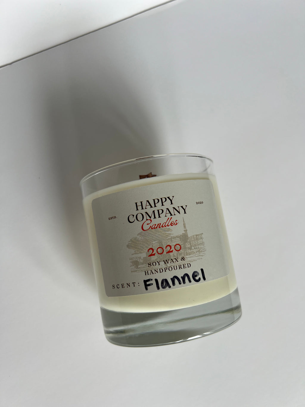 Whisky Glass Woodwick Candle  (11 oz)