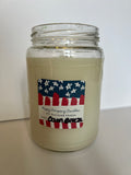 Patriotic Mason Jar Candle  (16 oz)