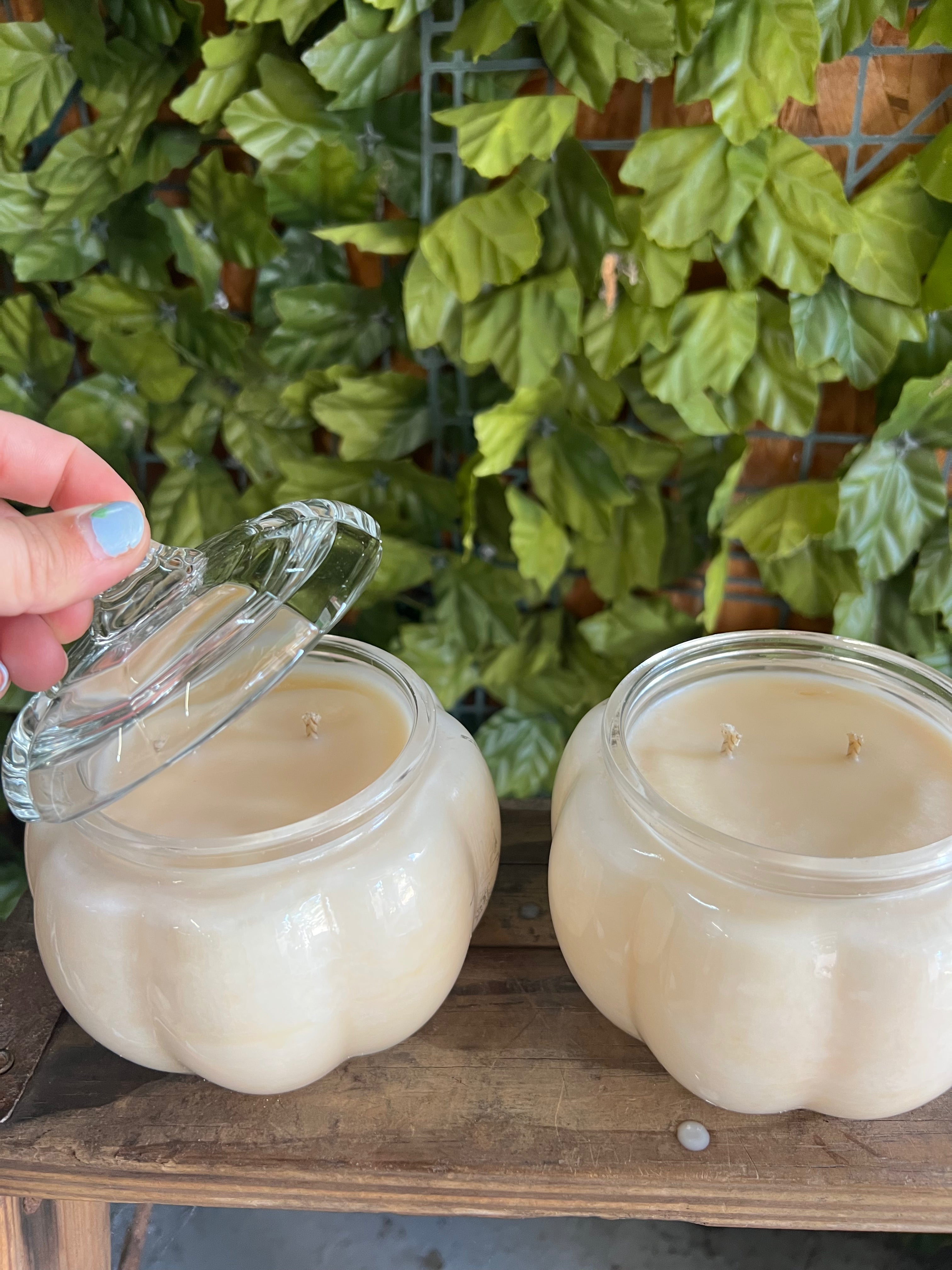 Pumpkin Glass Jar Fall Scents (Choose details below)