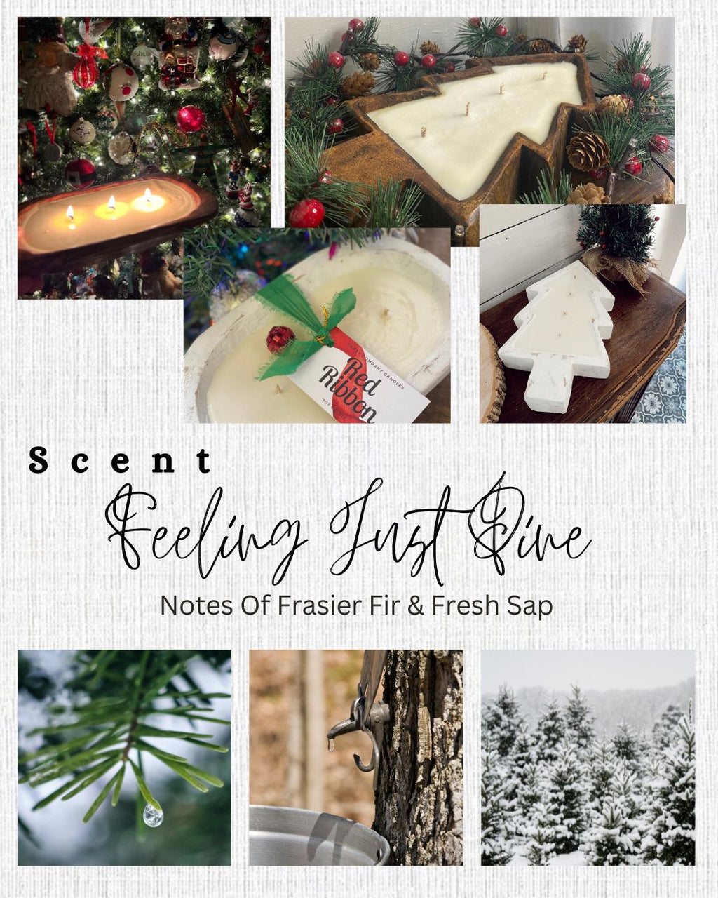 Dough Bowl Christmas Candle Collection