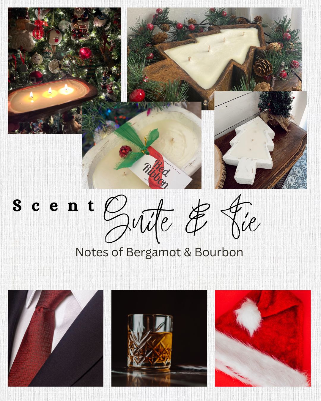 Dough Bowl Christmas Candle Collection