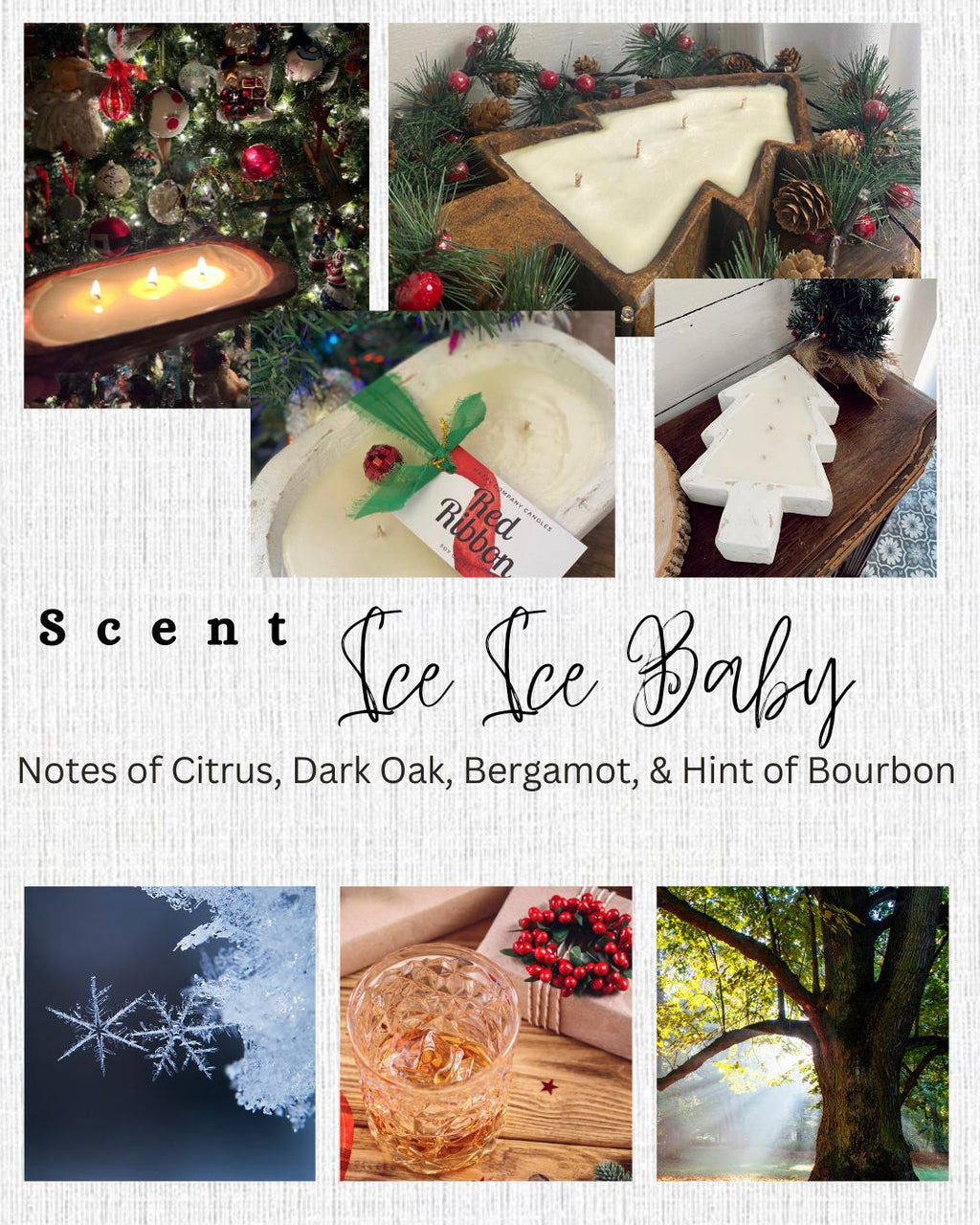 Dough Bowl Christmas Candle Collection