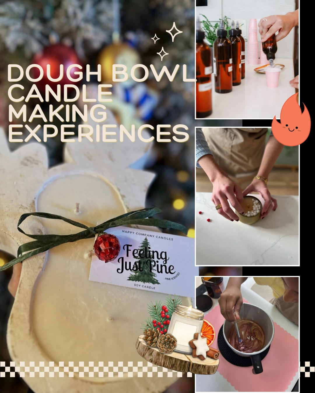 Dough Bowl Candle Making Experience (Quantity means the number of People)