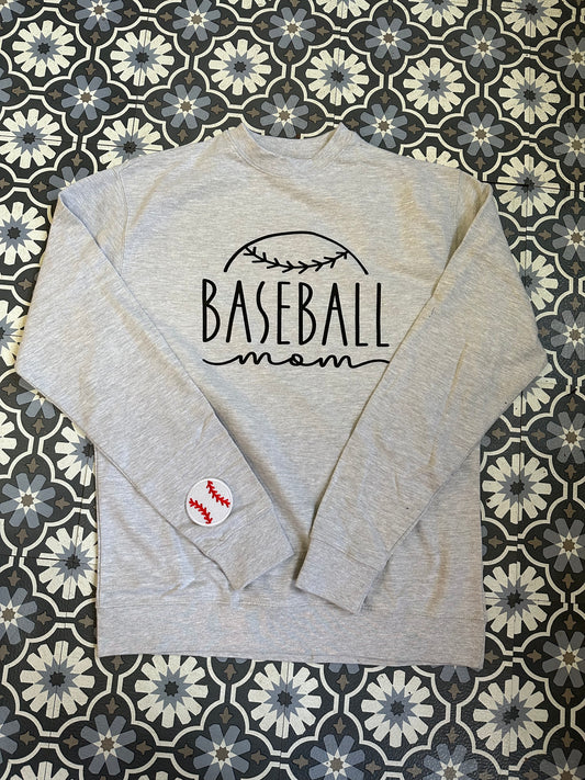 Baseball Mom  Adult Sweats Shirts