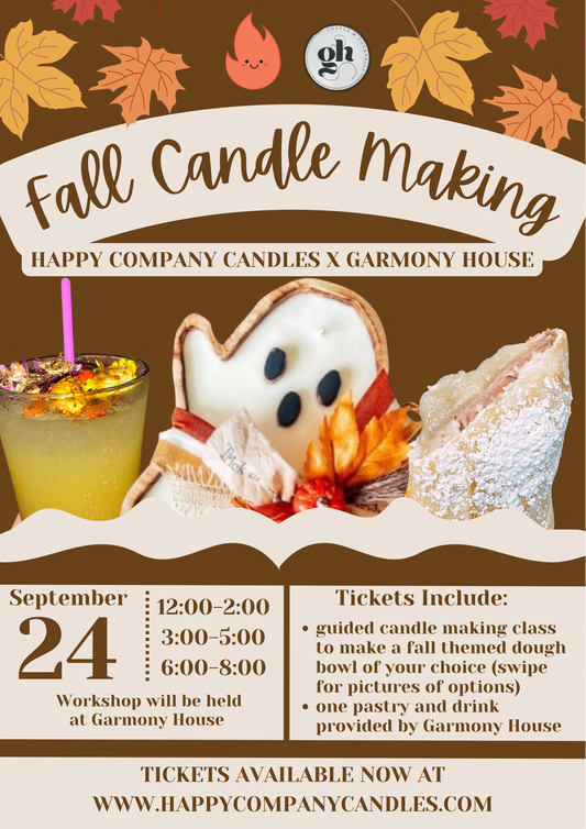 Fall Time Candle Workshop With Happy Company At Garmony House