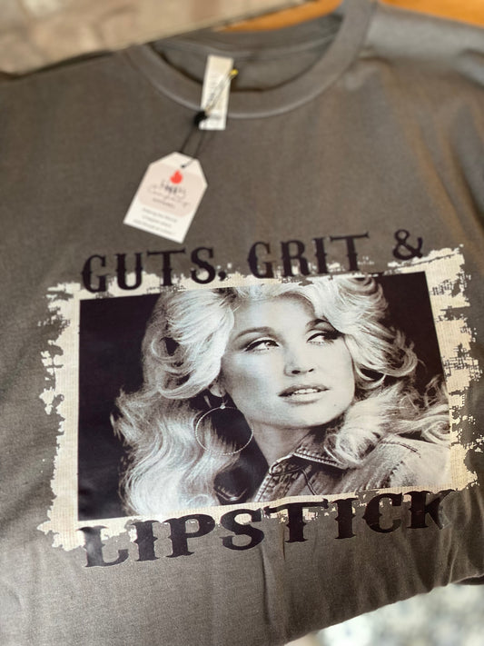 Guts, Grit & Lipstick T Shirt (Adult)