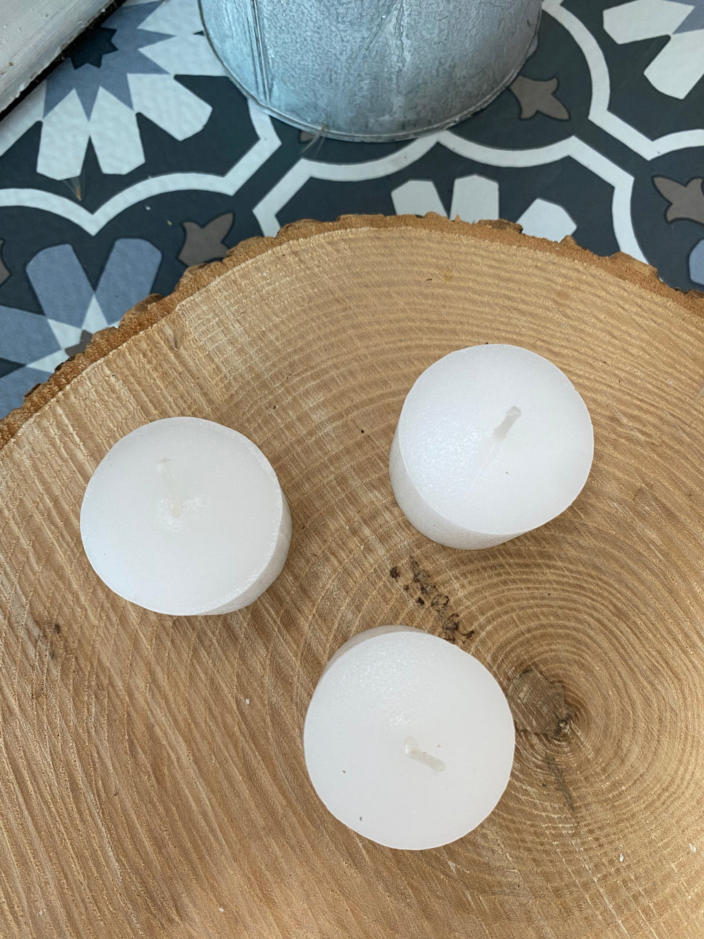 White Votive Candle (No Scent)