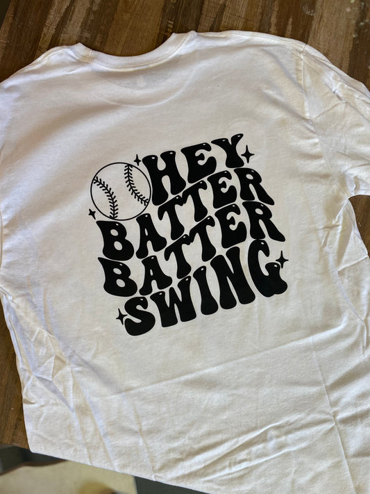 Hey Batter Batter Swing  Adult T-Shirts