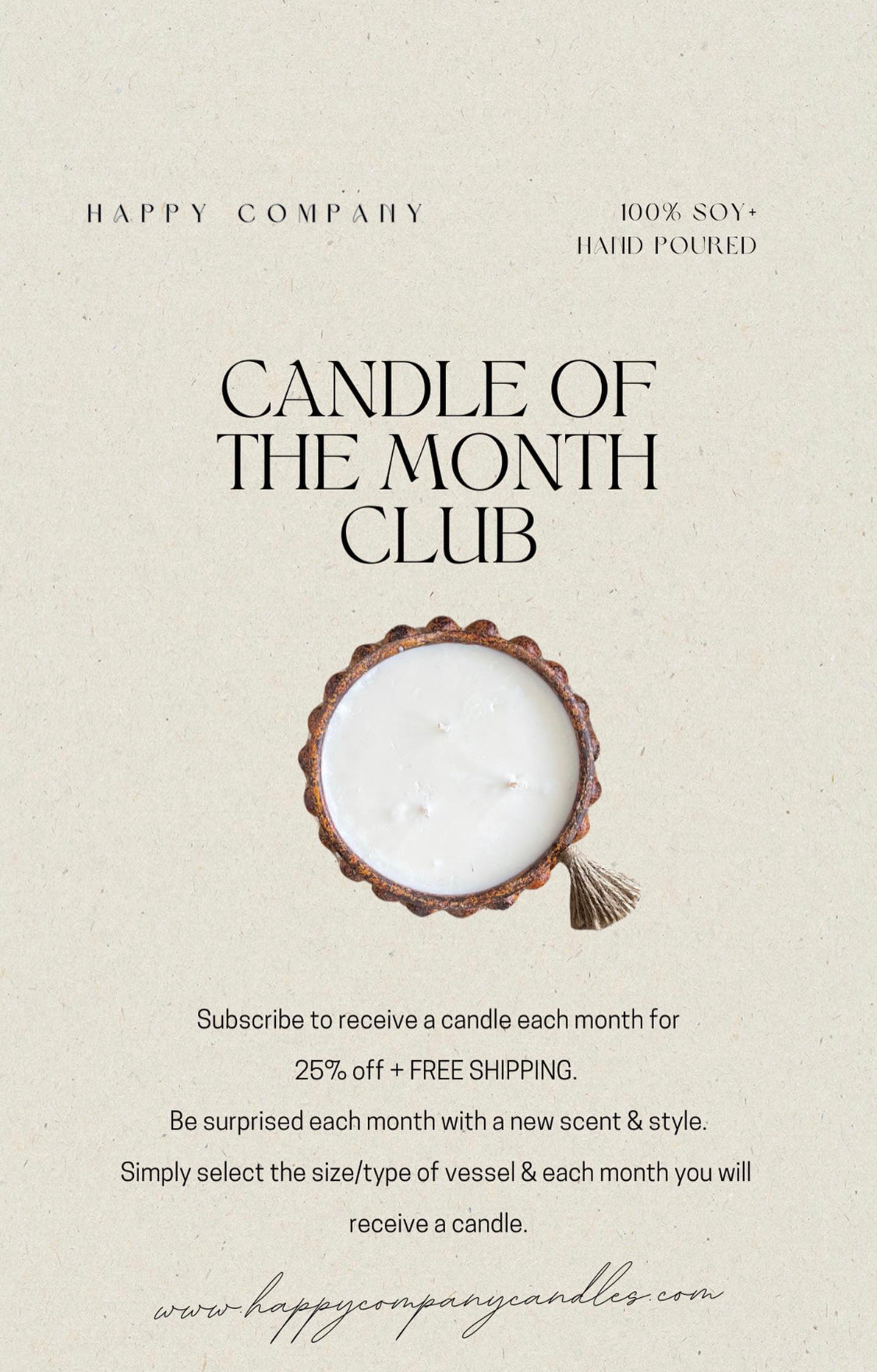 Candle Of The Month Club!