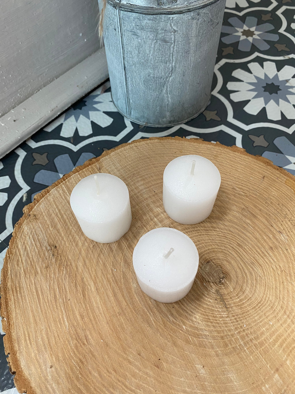 White Votive Candle (No Scent)